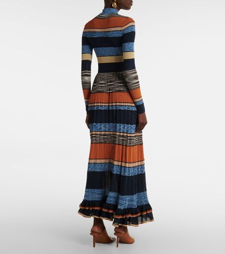 Robe longue Evangeline rayée en lamé - Ulla Johnson - Modalova