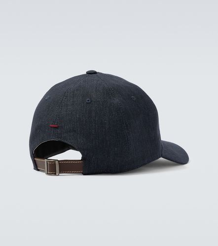 Casquette brodée en denim - Brunello Cucinelli - Modalova