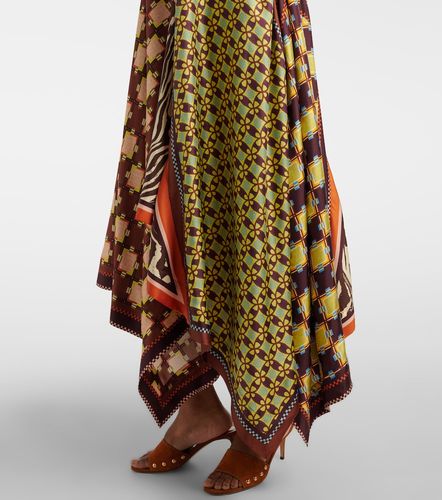 Alémais Robe midi Wilson asymétrique en sergé de soie - Alemais - Modalova