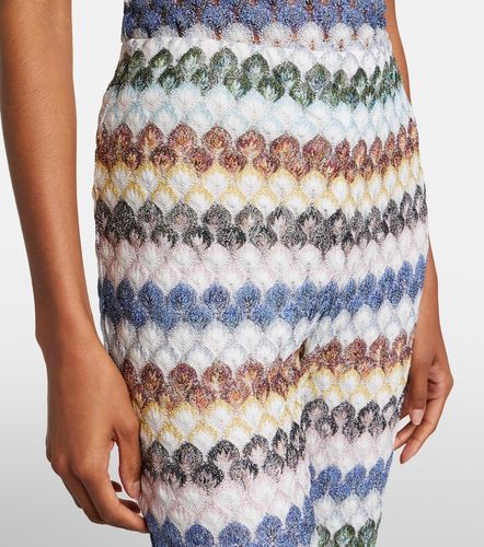 Pantalon évasé en maille lamée - Missoni - Modalova