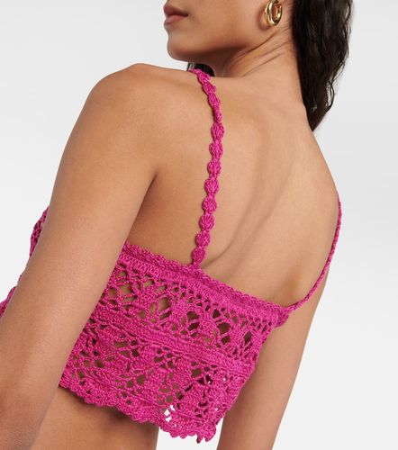 Top raccourci Bianca en crochet de coton - Anna Kosturova - Modalova
