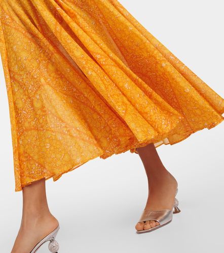 Robe longue en coton imprimé - Giambattista Valli - Modalova