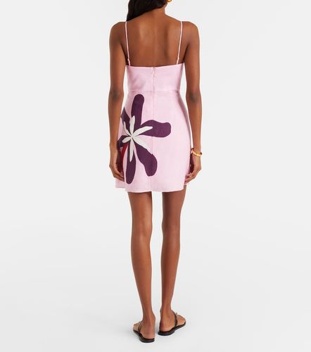 Robe Roma en lin à fleurs - Cala de la Cruz - Modalova