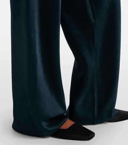 Pantalon ample à taille haute en satin - Vince - Modalova