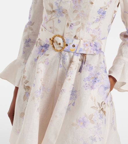 Robe Luna en lin à fleurs - Zimmermann - Modalova