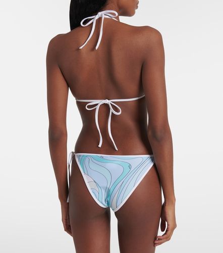 Culotte de bikini bandeau Marmo imprimée - Pucci - Modalova