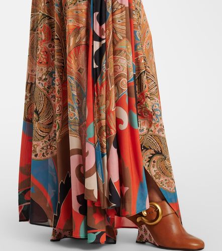 Robe drapée à motif cachemire - Etro - Modalova
