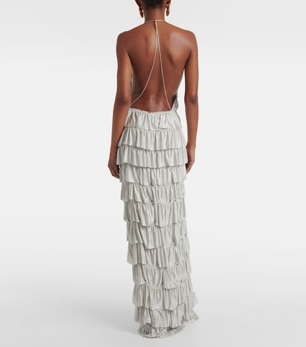Robe longue à volants superposés - Tom Ford - Modalova