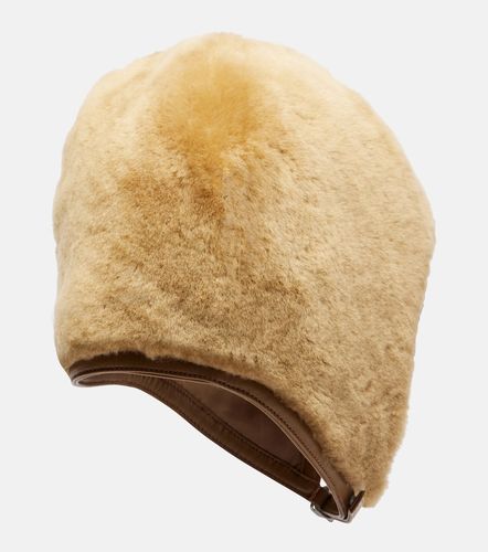 Chapeau Belmer en shearling et cuir - Acne Studios - Modalova
