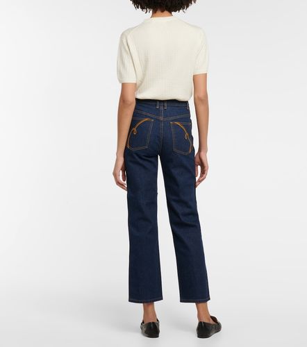 Jean droit à taille haute - Tory Burch - Modalova