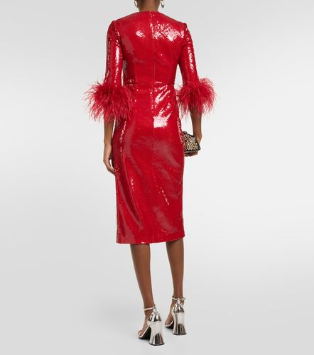 Robe Nika à sequins et plumes - Rebecca Vallance - Modalova