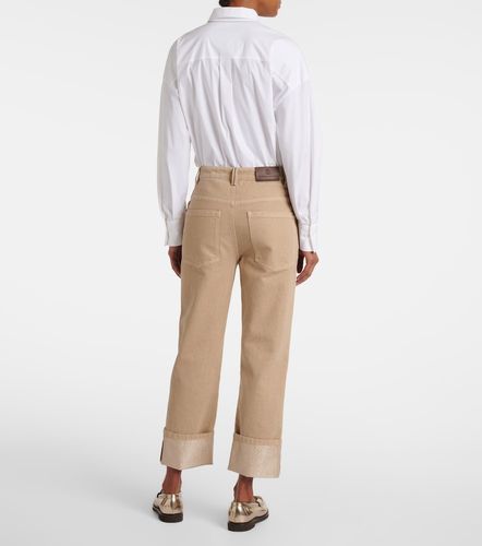 Jean straight à taille mi-haute - Brunello Cucinelli - Modalova