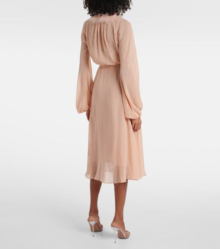 Blumarine Robe midi Georg à plumes - Blumarine - Modalova