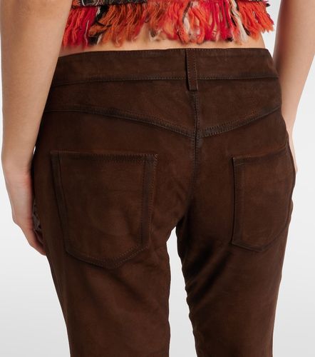 Pantalon Vanel à taille basse en daim - Isabel Marant - Modalova