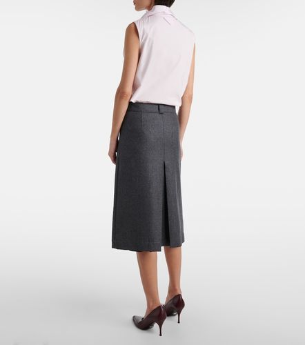 Prada Jupe midi en laine vierge - Prada - Modalova