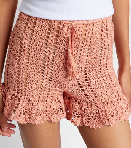 Short en crochet de coton à volants - Anna Kosturova - Modalova