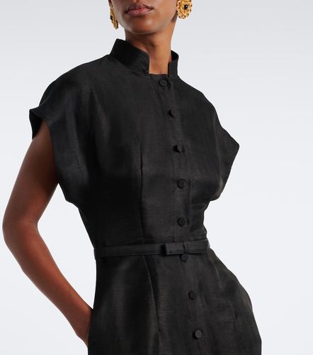 Robe midi Aubrey en lin mélangé - Leo Lin - Modalova
