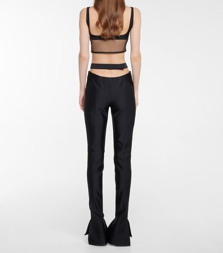 Mugler Pantalon évasé en scuba - Mugler - Modalova