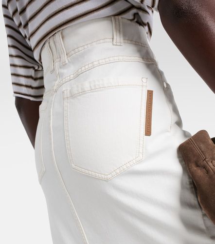Jupe midi en denim - Brunello Cucinelli - Modalova