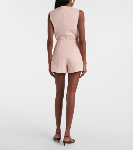 Short Jazmin à taille haute en lin mélangé - Veronica Beard - Modalova