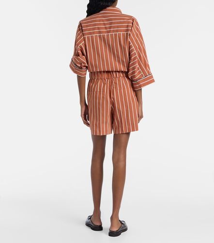 Bermuda rayé en coton mélangé - Brunello Cucinelli - Modalova