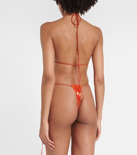 Culotte de bikini à sequins - LaQuan Smith - Modalova