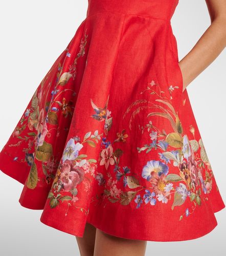 Robe Patience en lin à fleurs - Zimmermann - Modalova