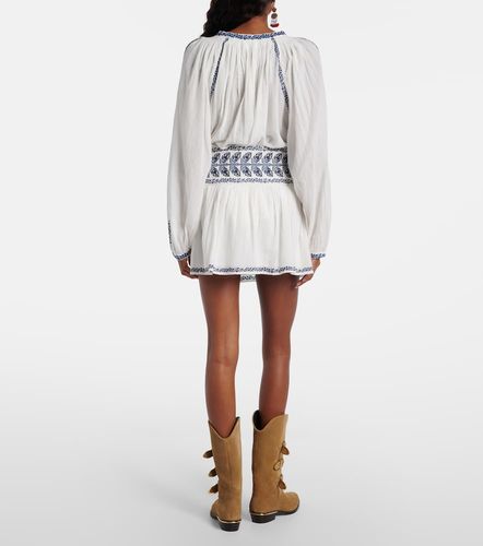 Minijupe Picadilia brodée en coton - Marant Etoile - Modalova