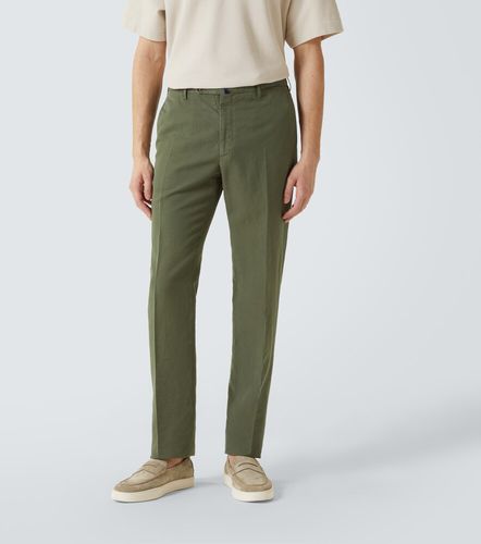 Pantalon droit en lin et coton - Slowear - Modalova