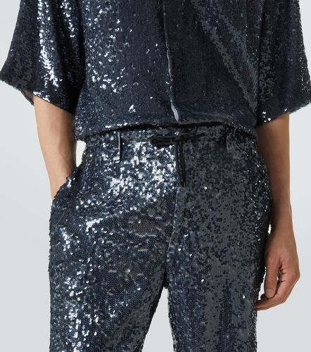 Pantalon droit à sequins - Dries Van Noten - Modalova