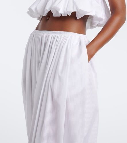 Alaïa Pantalon ballon en coton à rayures - Alaia - Modalova