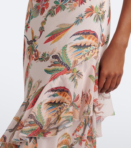 Robe longue à fleurs et volants - Etro - Modalova