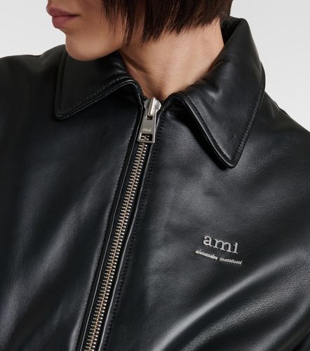 Ami Paris Veste en cuir - Ami Paris - Modalova