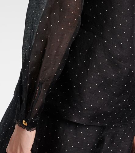 Blouse en lin et soie à pois - Zimmermann - Modalova