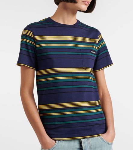 Miu Miu T-shirt rayé en coton - Miu Miu - Modalova