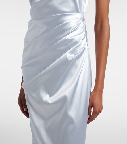 Robe de cocktail asymétrique en satin - Dolce&Gabbana - Modalova