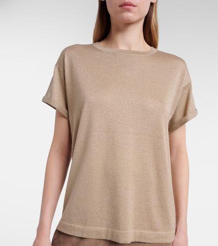 T-shirt en cachemire mélangé et Lurex® - Brunello Cucinelli - Modalova
