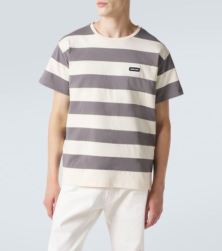Miu Miu T-shirt en coton à rayures - Miu Miu - Modalova
