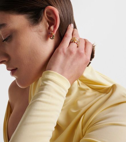 Bague en or 18 ct, diamants et saphirs - Suzanne Kalan - Modalova