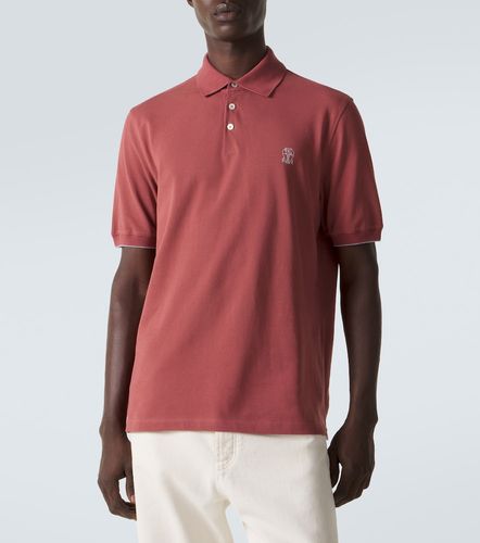Polo en coton à logo - Brunello Cucinelli - Modalova