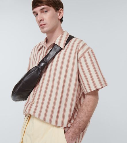 Chemise rayée en coton et lin - Commas - Modalova