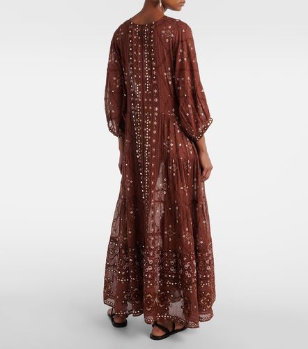 Robe longue en coton imprimé - Juliet Dunn - Modalova