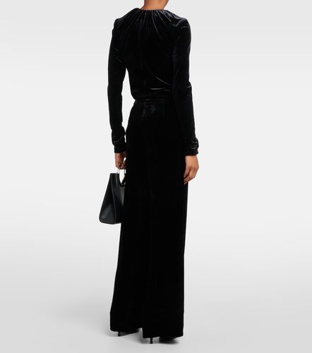 Pantalon ample à taille haute en velours - Toteme - Modalova