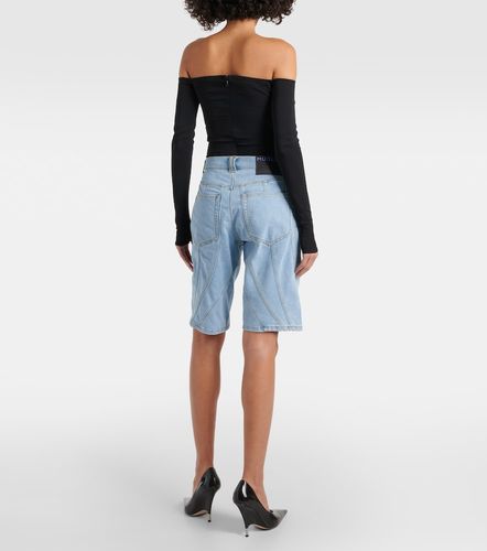 Mugler Short ample Spiral en denim - Mugler - Modalova