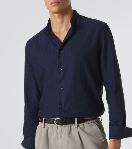 Chemise en coton et soie à rayures - Brunello Cucinelli - Modalova