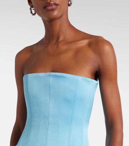 Robe bustier en crêpe satin - Alex Perry - Modalova
