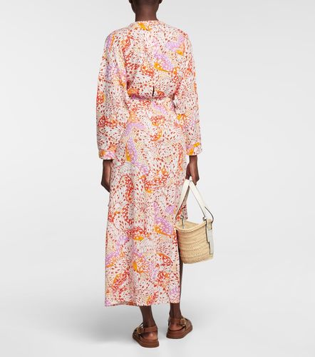 Robe longue Ilona imprimée - Poupette St Barth - Modalova