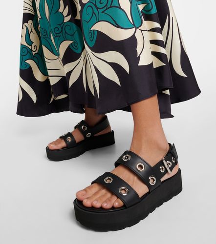 Sandales compensées en cuir - Gianvito Rossi - Modalova