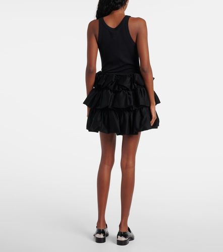 Kei Ninomiya Mini-jupe en coton - Noir Kei Ninomiya - Modalova