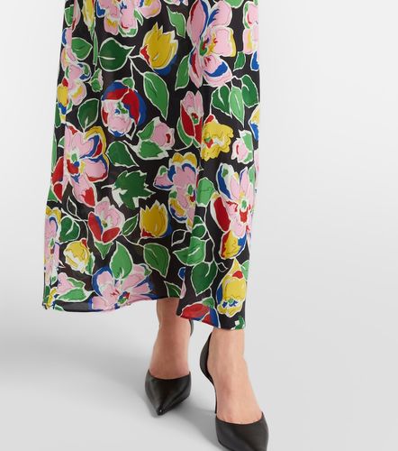 Robe longue Jeannie en soie à fleurs - Rixo - Modalova